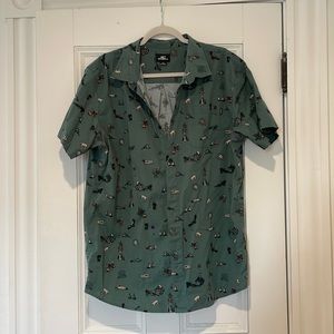 O'Neill Squawker Short Sleeve Woven Green Shirt